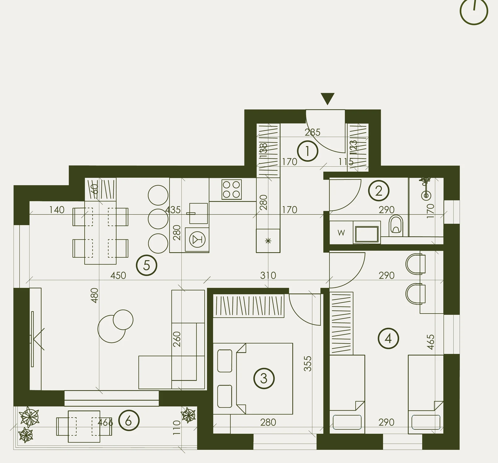 Tlocrt — S16, ResidenceZ Zabok