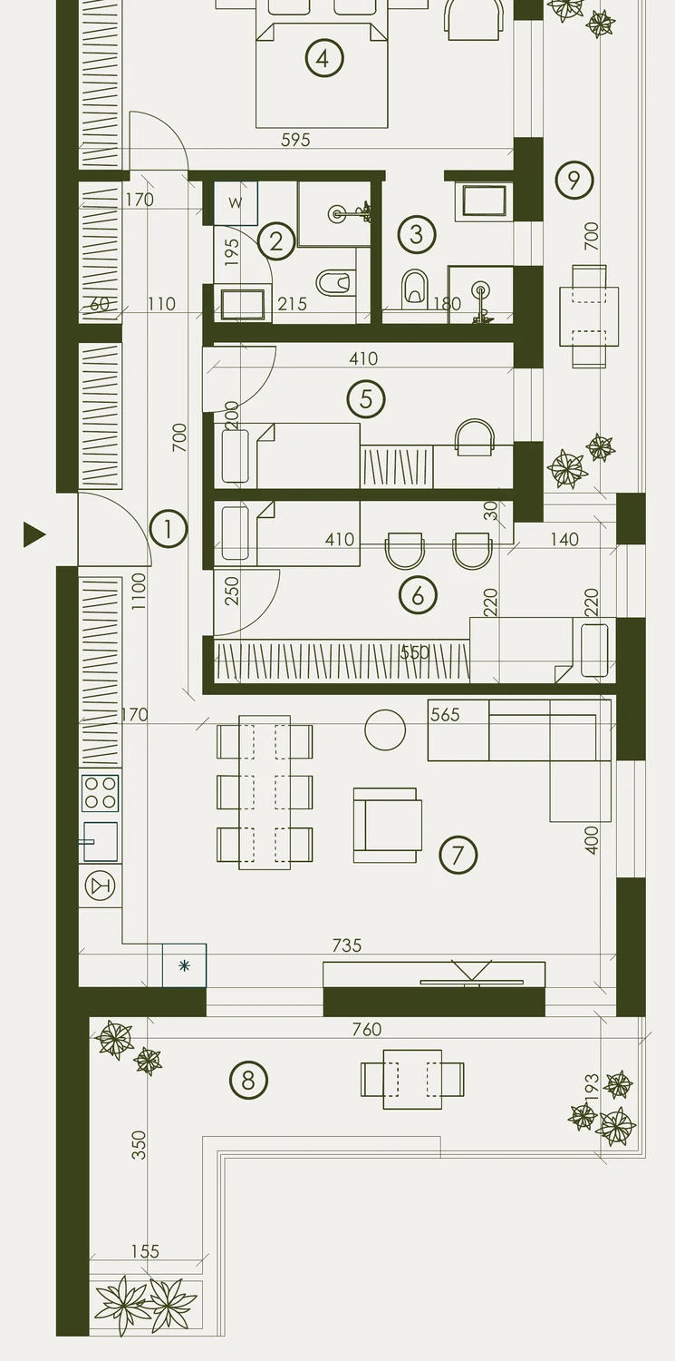 Tlocrt — S22, ResidenceZ Zabok