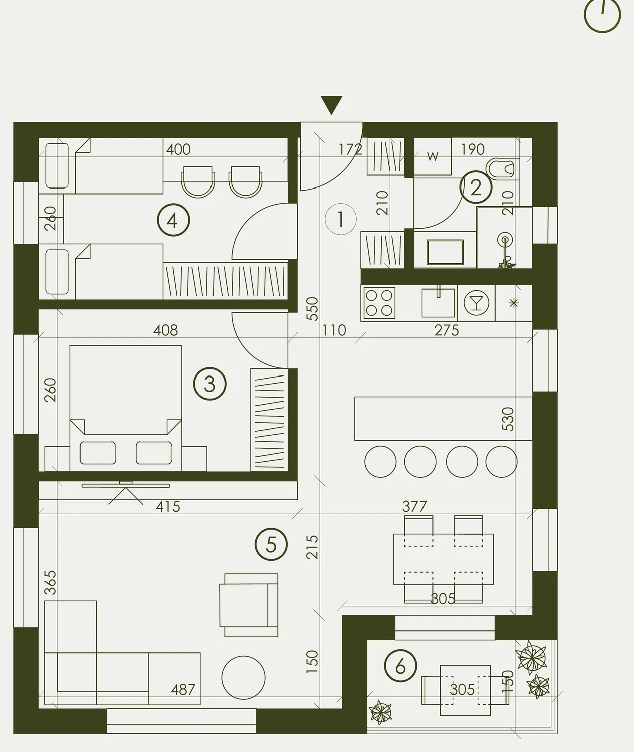Tlocrt — S08, ResidenceZ Zabok