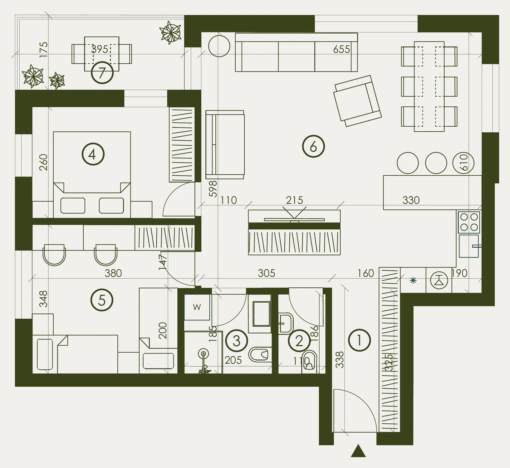 Tlocrt — S09, ResidenceZ Zabok
